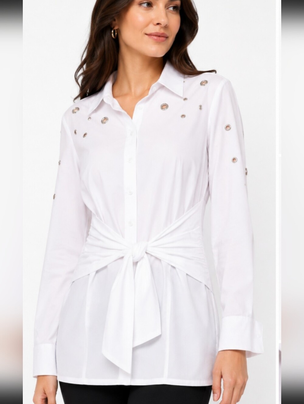 Joseph Ribkoff S14 Elegant Top Tie Front Or Back